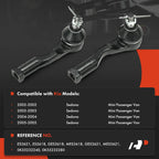 2X Front Outer Tie Rod End for Kia Sedona (2002-2005)