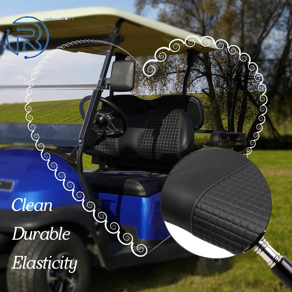 Seat Cover Kit for Club Car Precedent (2004–2023) - Black P Diamond