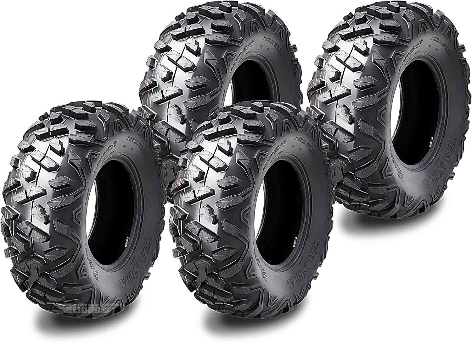 Set of 2 WANDA UTV ATV Tires 26x9-12 for John Deere Gator XUV 825I/625I (2015–2016)