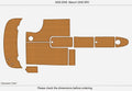 EVA Foam Teak Deck Flooring Pads for Maxum 2400 SR3 (2006)
