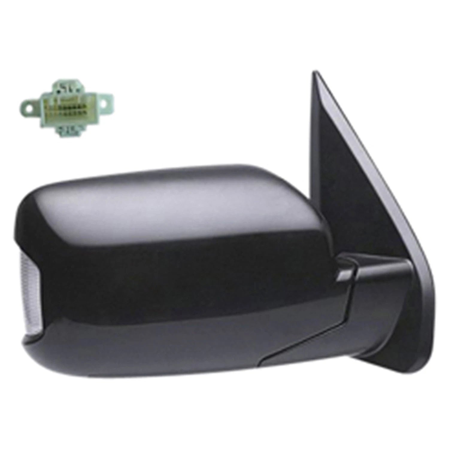Replacement Ready to Paint Passenger Power Door Mirror w/Turn Signal w/o Heated