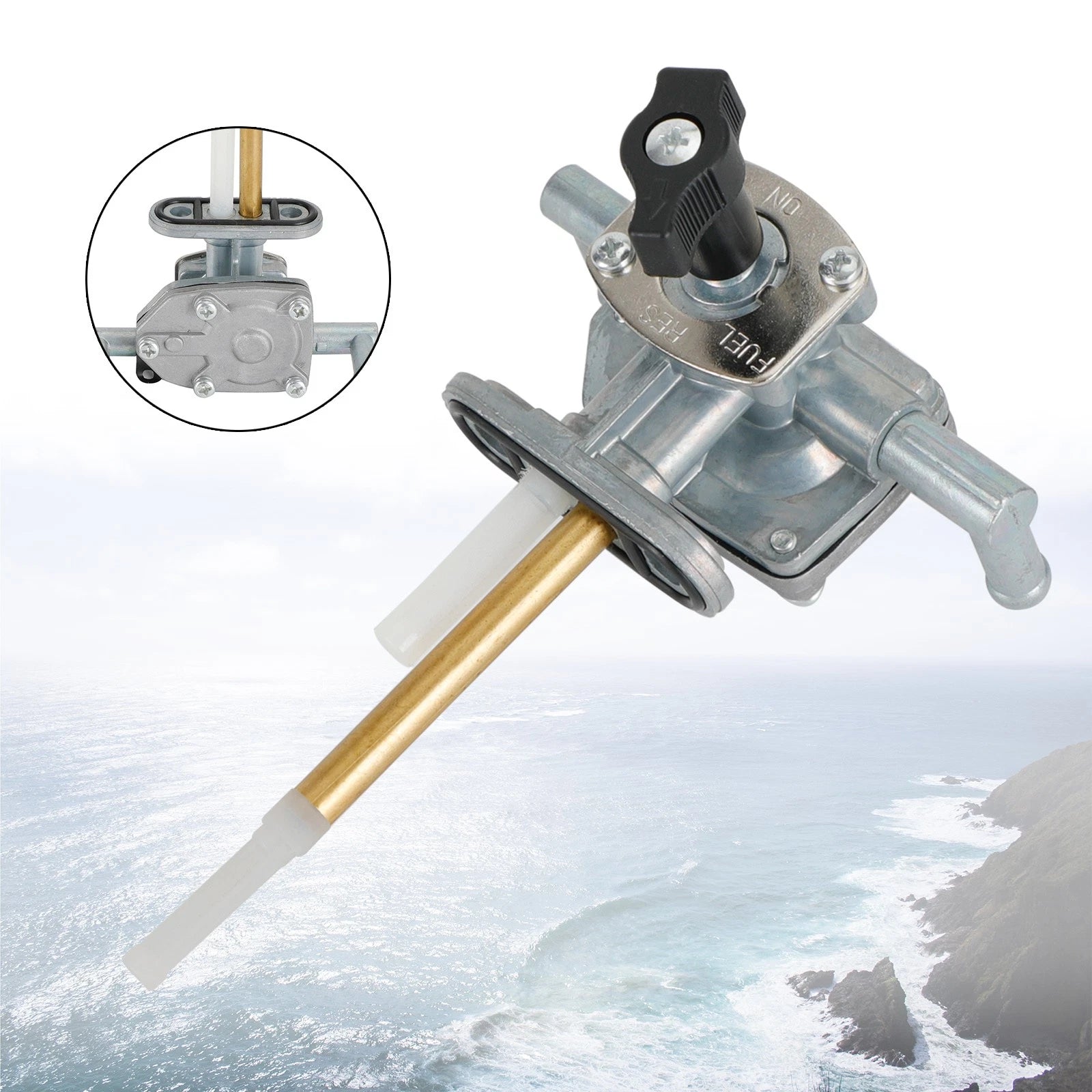 Gas Tank Fuel Cock Valve Petcock for Suzuki LTA500 LTF500 (2002–2007)