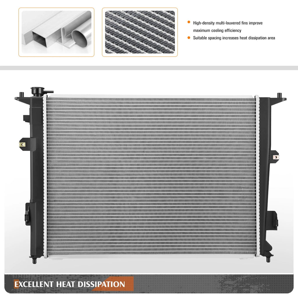 Cooling Radiator DPI-13282 for Hyundai Equus (2011–2016)