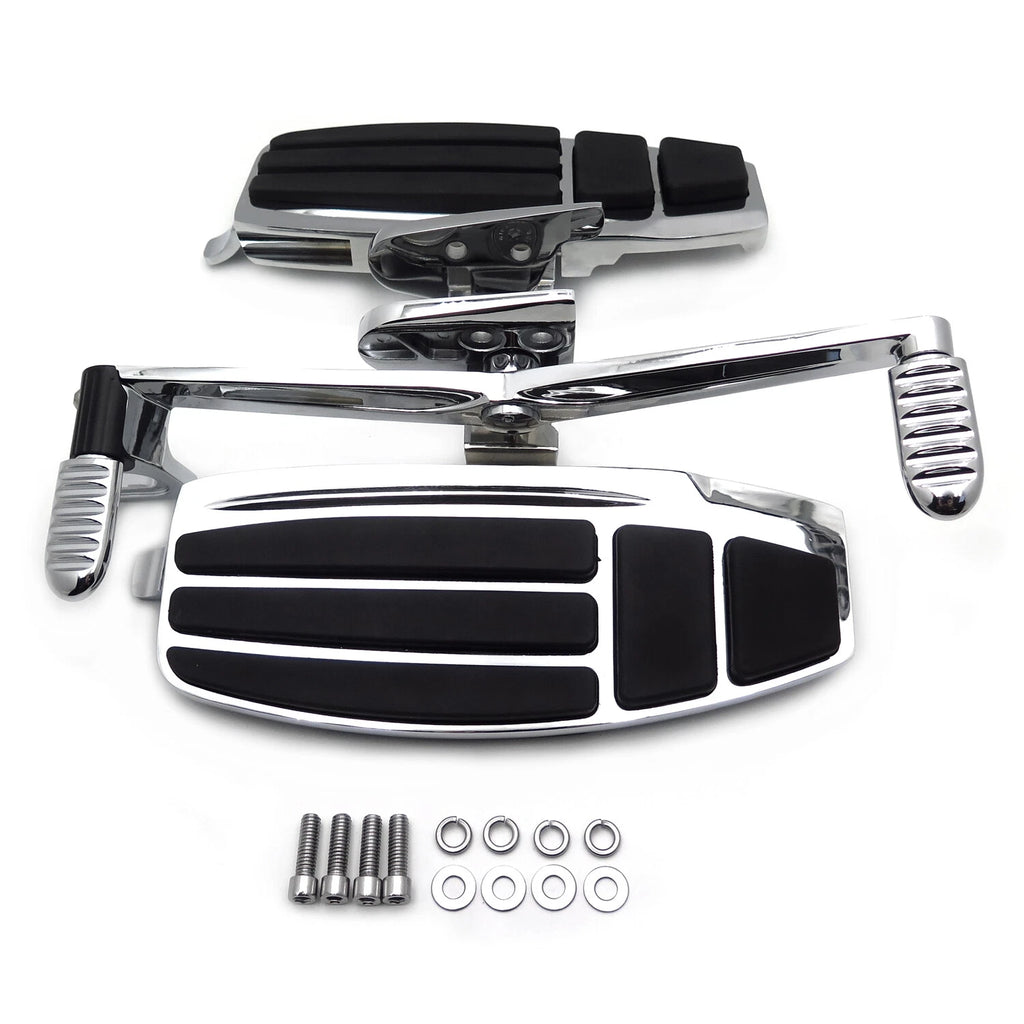 Chrome Front Driver Floorboard & Screws for Honda Goldwing GL1800 F6B (2001–2023)