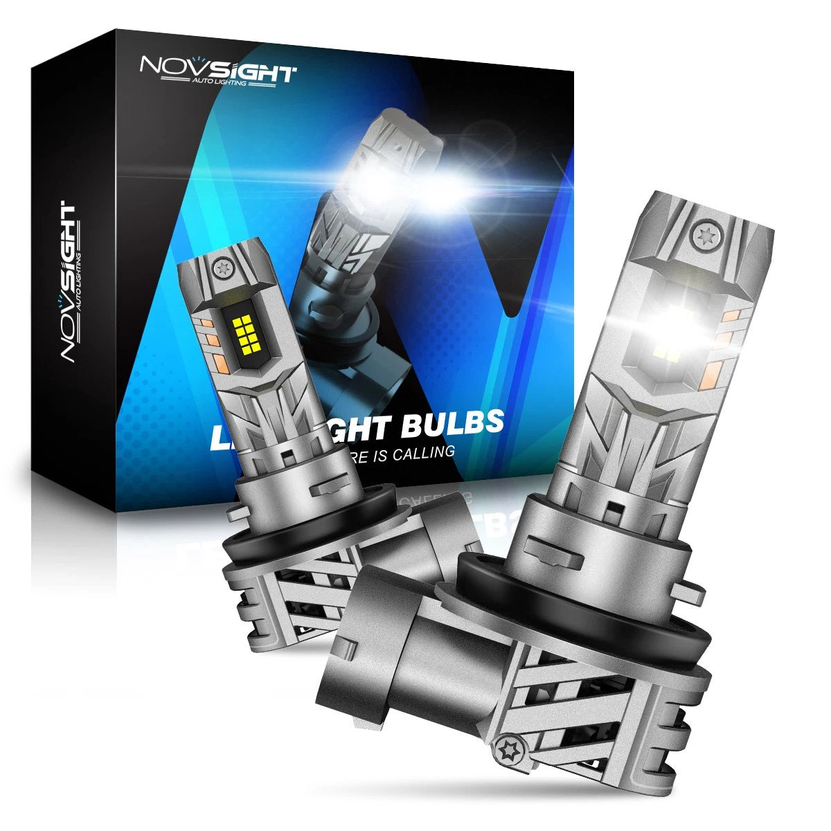 2X H11 LED Headlight Bulbs for NOVSIGHT (2000–2023)