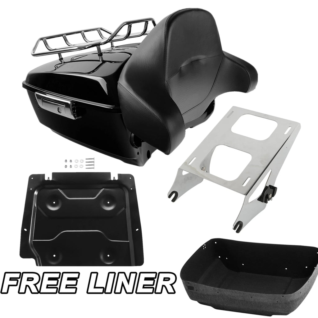 Trunk Backrest Mount Rack Plate for Harley Road Glide (2014–Present)
