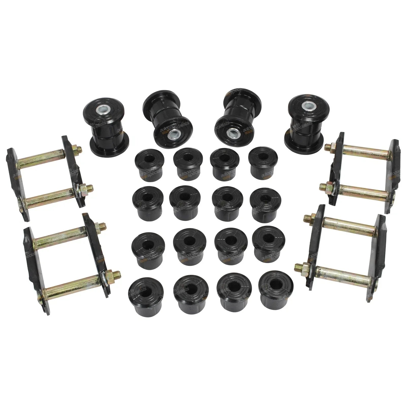 Full Leaf Spring Shackle + Poly Bush Kit for Sierra LJ SJ SJ410 SJ413 MG410