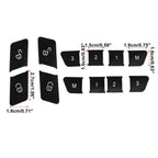 Car Door Lock Unlock Seat Button Cover Trim Set for Mercedes-Benz GLE500 (2016-2020)