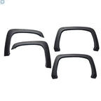 Set of 4 Black Fender Flares for Chevy Silverado 1500/2500HD/3500HD (2007–2013)