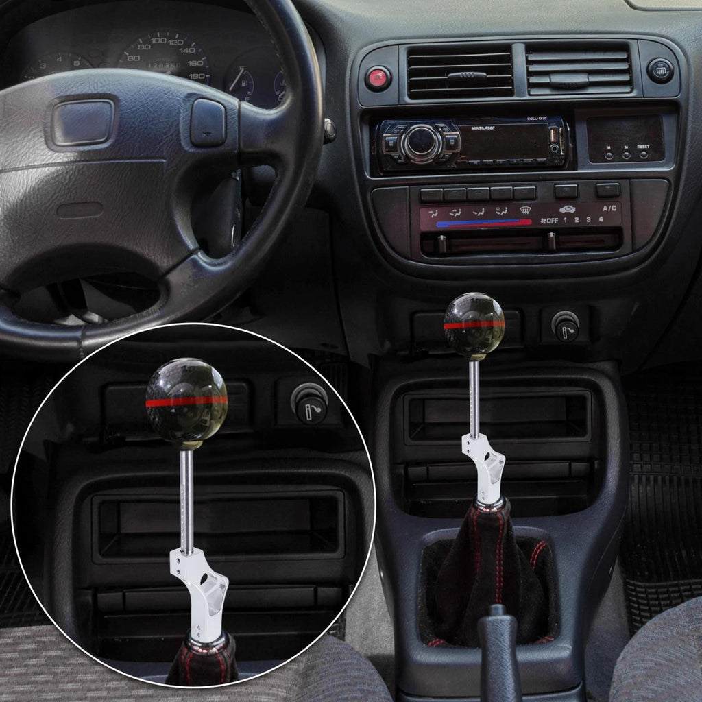 Gear Shift Knob Extender for Honda EG EK (1992–2000) M10X1.5 Silver Tone