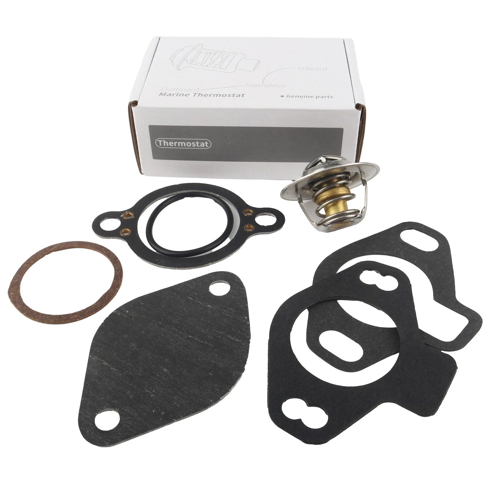 Thermostat Kit for Mercury Mercruiser GM V6 V8 4.3 5.0 5.7 6.2 7.4 L (807252Q4)