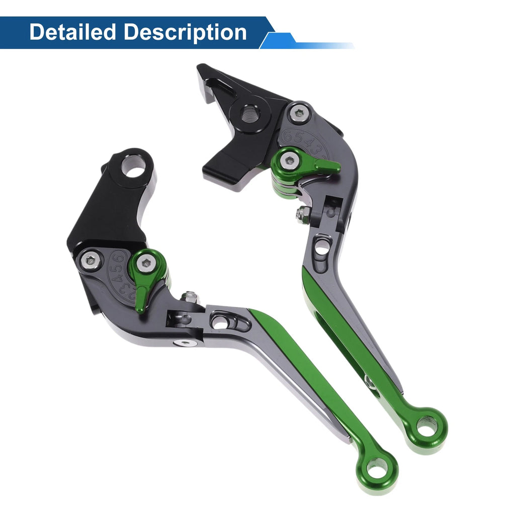 Adjustable Brake Clutch Levers for Honda X11 (1999–2002) Titanium Green