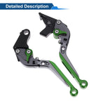 Adjustable Brake Clutch Levers for Honda X11 (1999–2002) Titanium Green