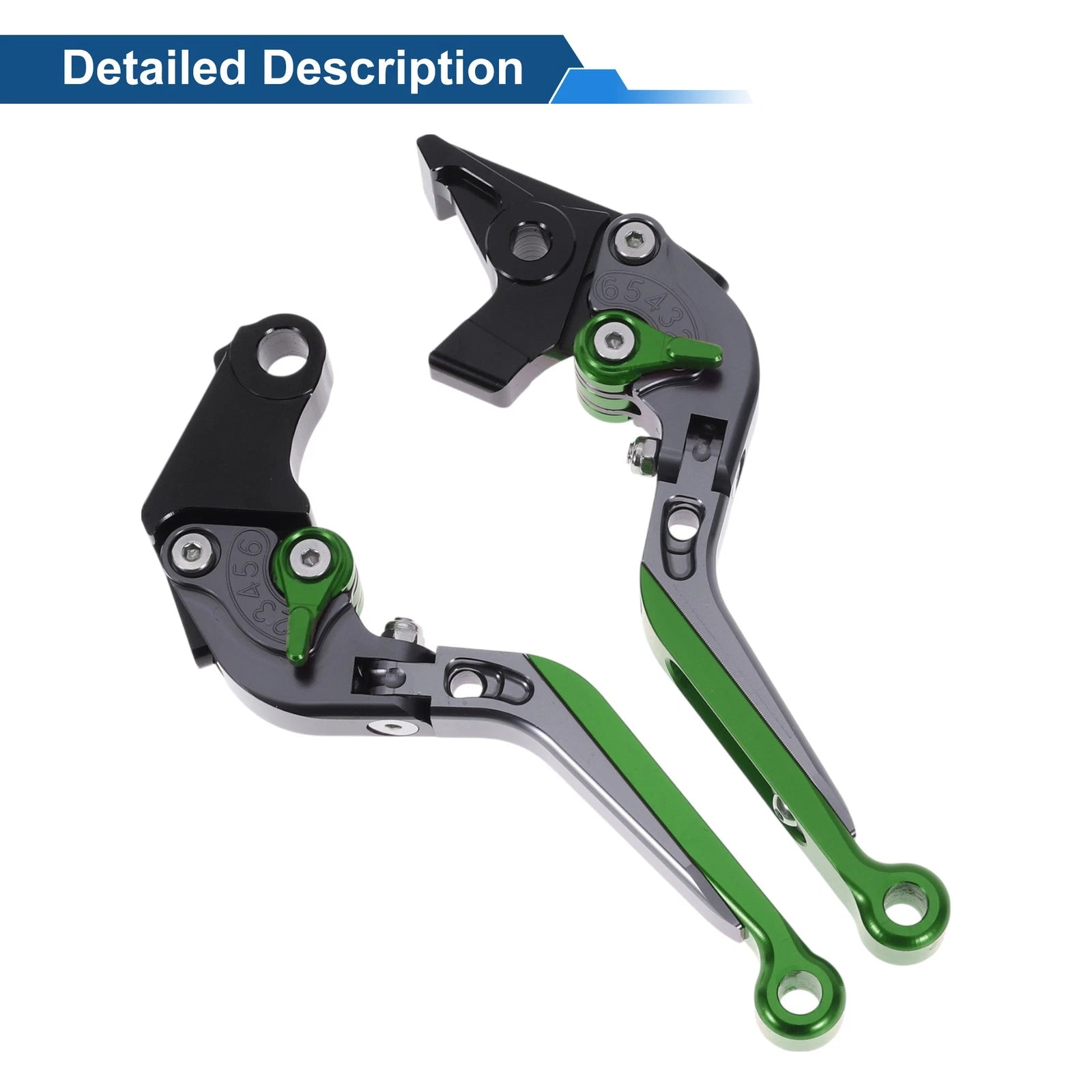 Adjustable Brake Clutch Levers for Honda X11 (1999–2002) Titanium Green