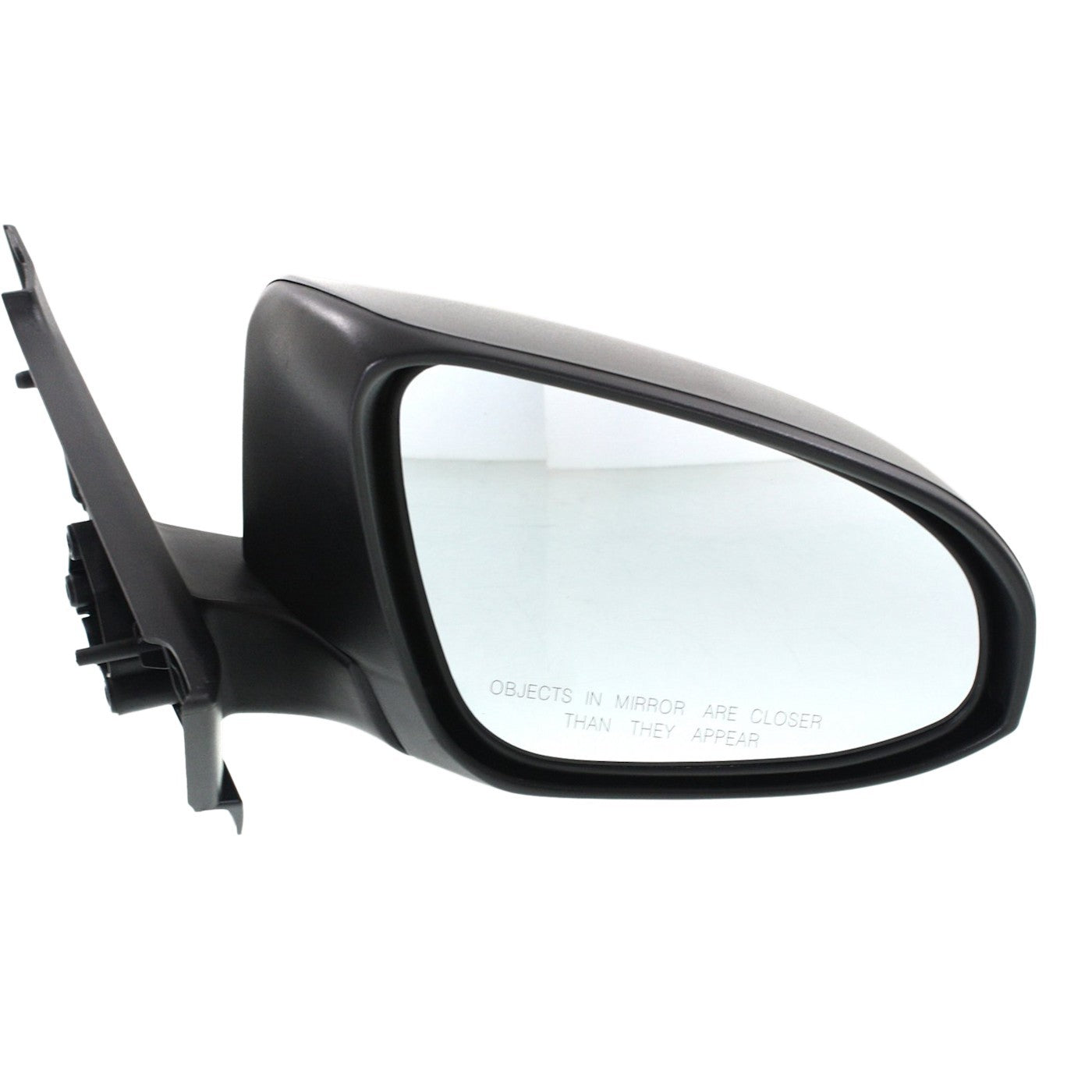 Right Side Manual Mirror for Toyota Yaris (2012–2014) Textured Black