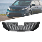 Front Grille Bumper for Toyota Sienna (2011–2017) Black Mesh