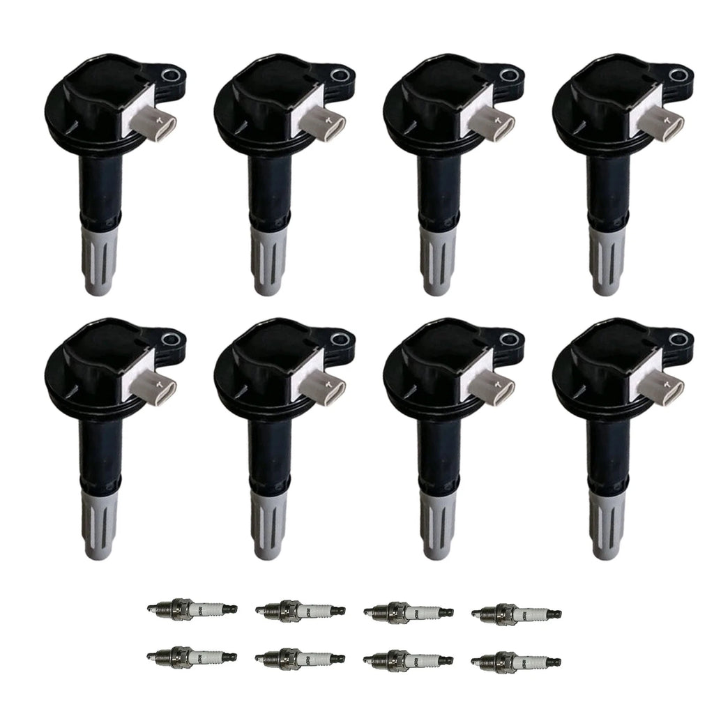 Set of 8 Ignition Coils & Spark Plugs for Mercedes-Benz CLS550 E550 S550 (2007–2011)
