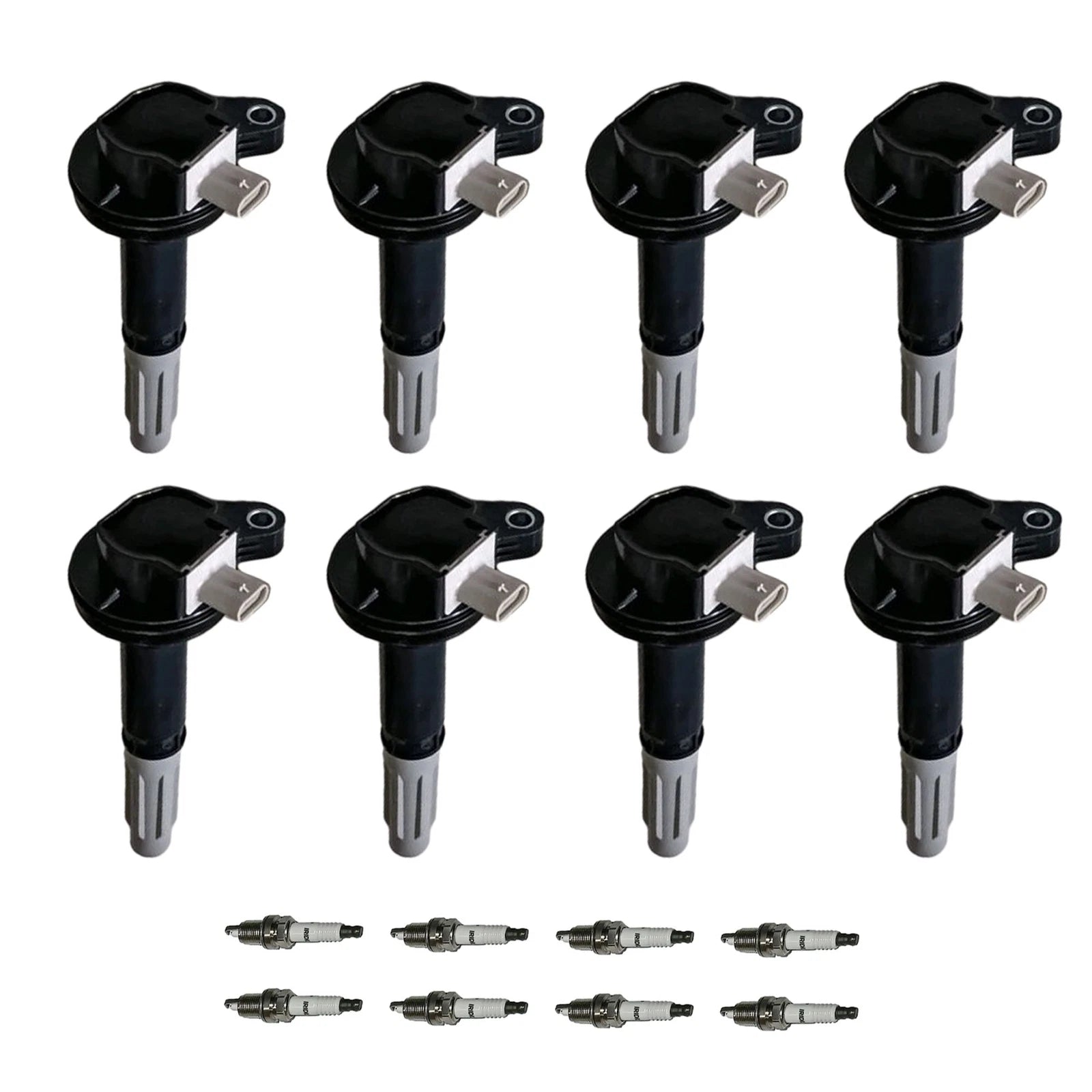 Set of 8 Ignition Coils & Spark Plugs for Mercedes-Benz CLS550 E550 S550 (2007–2011)