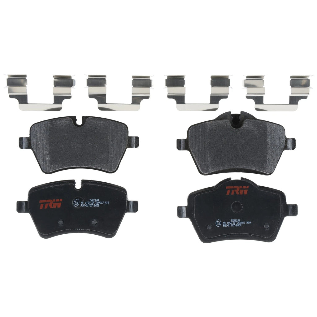 Set of 4 Disc Brake Pads for Mini Cooper (2002–2010)