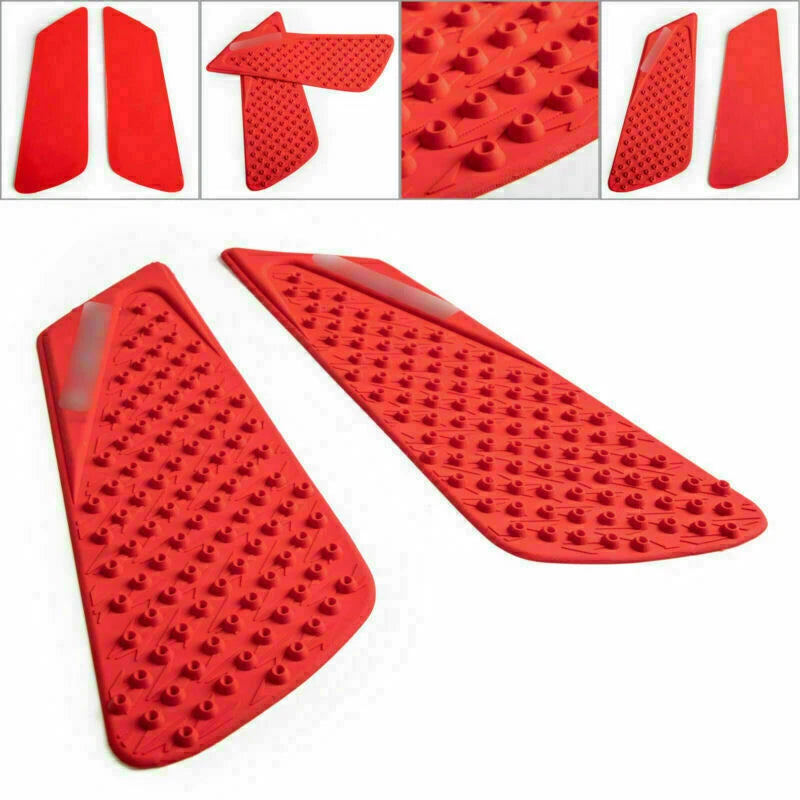 Red Tank Traction Gas Pad Knee Grips for Ducati 848/1098/1198 (2008–2018)