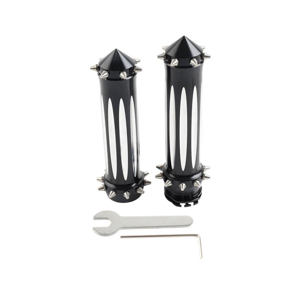 CNC Spikes 1'' Motorcycle Hand Grips for Harley Touring Dyna Softail