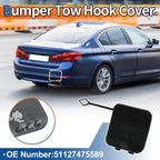 Tow Hook Cover Rear Car Bumper for BMW 530i 530e 540i M5 Black
