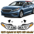 Chrome Halogen Headlights for Hyundai Sonata (2015–2017)