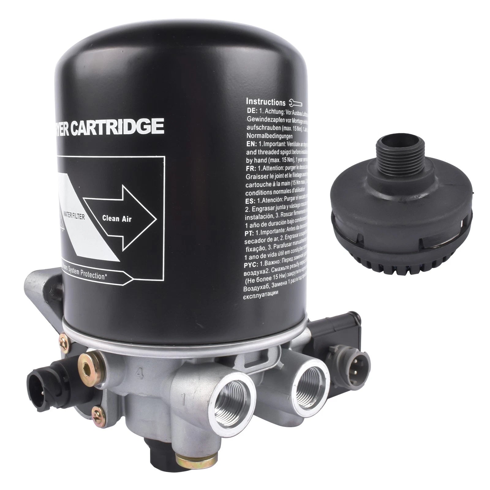 Air Dryer 12V 100W for Volvo (21440978, 4324252000) with Coalescing Cartridge