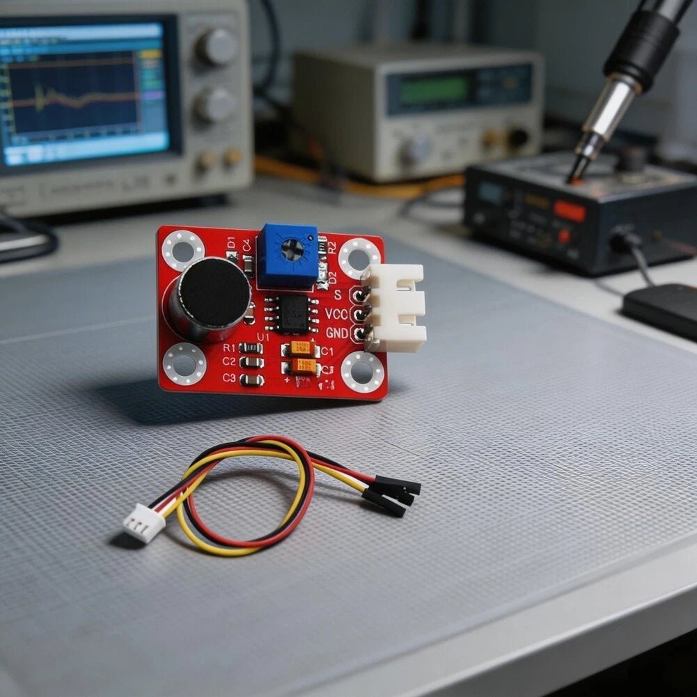 Arduino Sound Sensor with Potentiometer and LM386 Chip (DC 5V)
