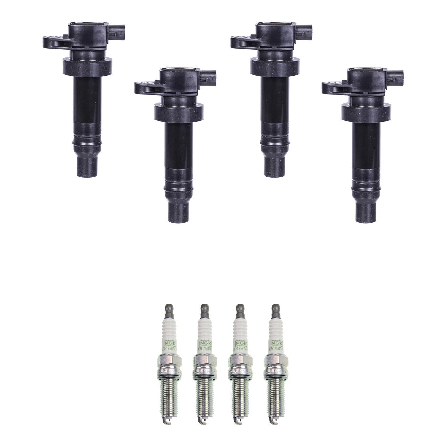Set of 4 Ignition Coils & NGK G-Power Platinum Spark Plugs for Soul (2014–2019)