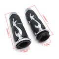 Flame Furious Fire Chrome Hand Grip Bar for Motorcycle (1" 25mm)