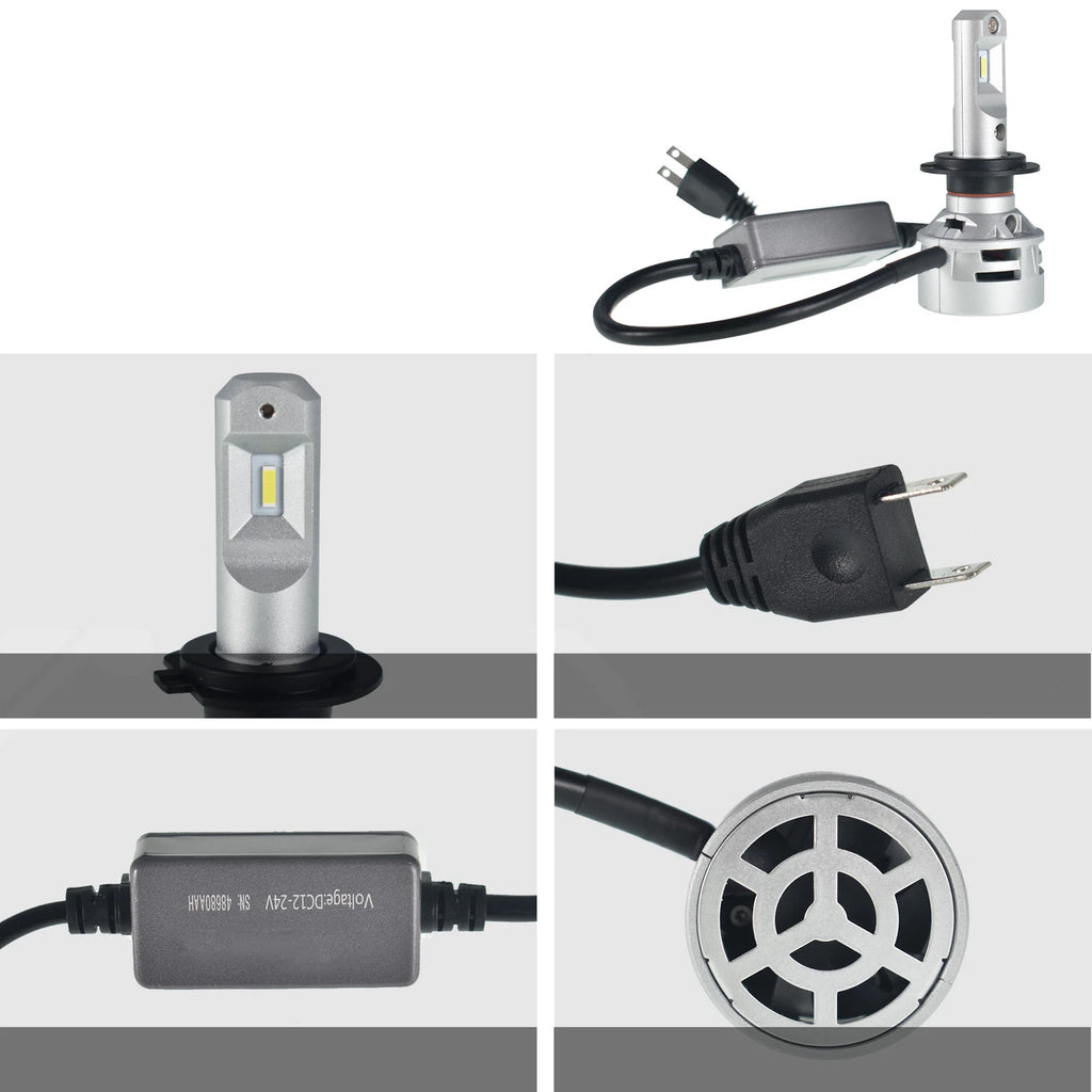 2X H7 Headlight Bulbs for   - LED, Cool White, 10000LM