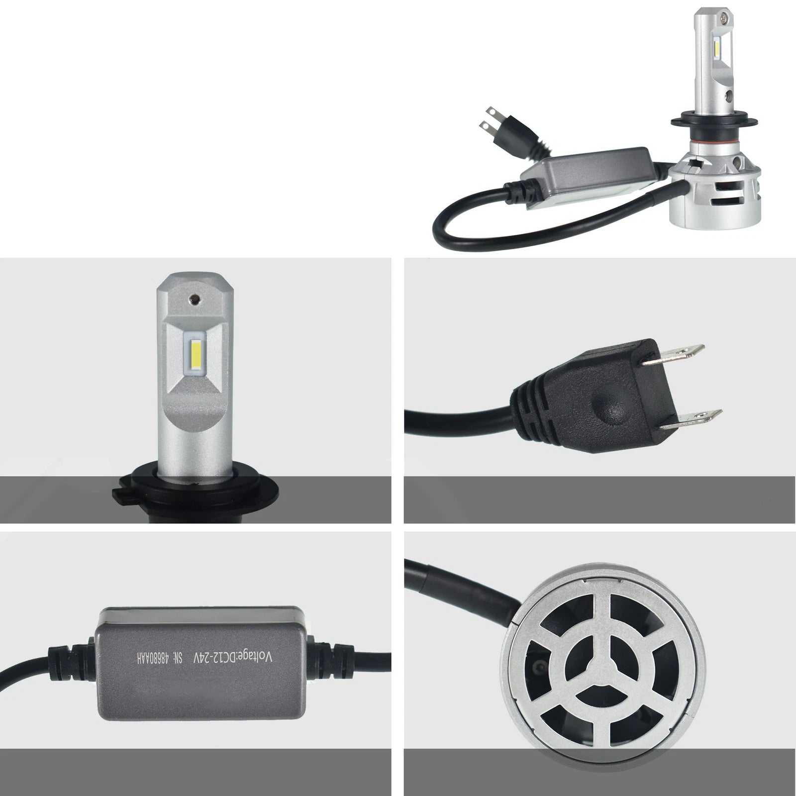 2X H7 Headlight Bulbs for   - LED, Cool White, 10000LM