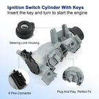 Ignition Switch with Lock Cylinder Key for VW Golf Jetta Rabbit (2006-2011)