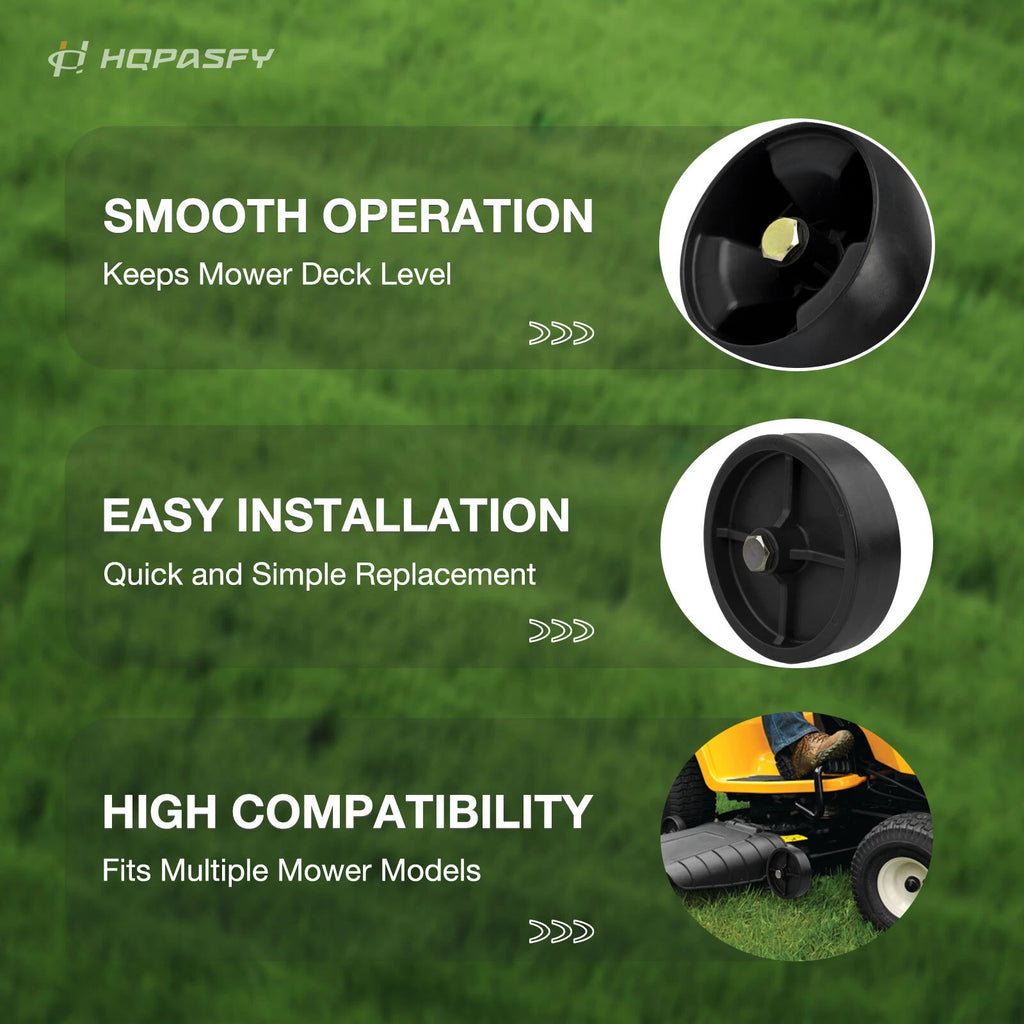 Set of 4 Lawn Mower Deck Roller Wheel Kit for Cub Cadet Craftsman