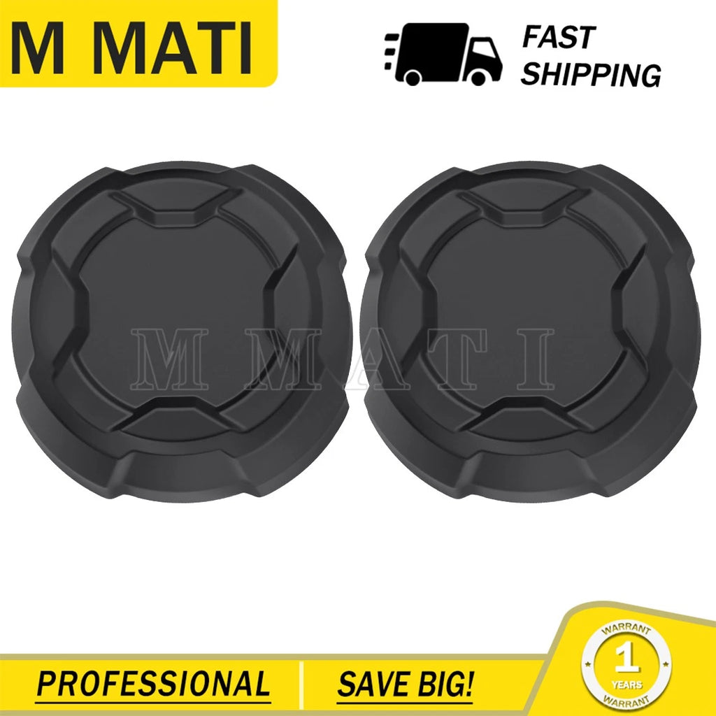2 Rear Wheel Matte Black Rim Caps 1524066-458 for Polaris Ranger SP 570 (2022–2025)