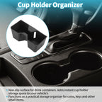 Center Console Cup Holder Organizer for Toyota 4Runner (2025–2026) TPE Black
