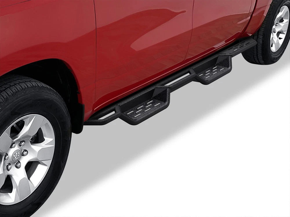Nerf Bars for Dodge Ram 1500 Crew Cab (2019–2026) - Black Wheel to Wheel