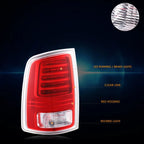 Red Lens LED Turn Signal Tail Brake Lights for Ram 1500-3500 (2013–2022)