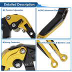 Adjustable Brake Clutch Lever for Honda X11 (1999–2002) Gold Black