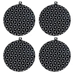 Set of 4 Round Silicone Protector Mats for Cooking