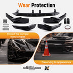 Front Skirt Protector for Honda Civic (2022–2024) Black Splitter Extension
