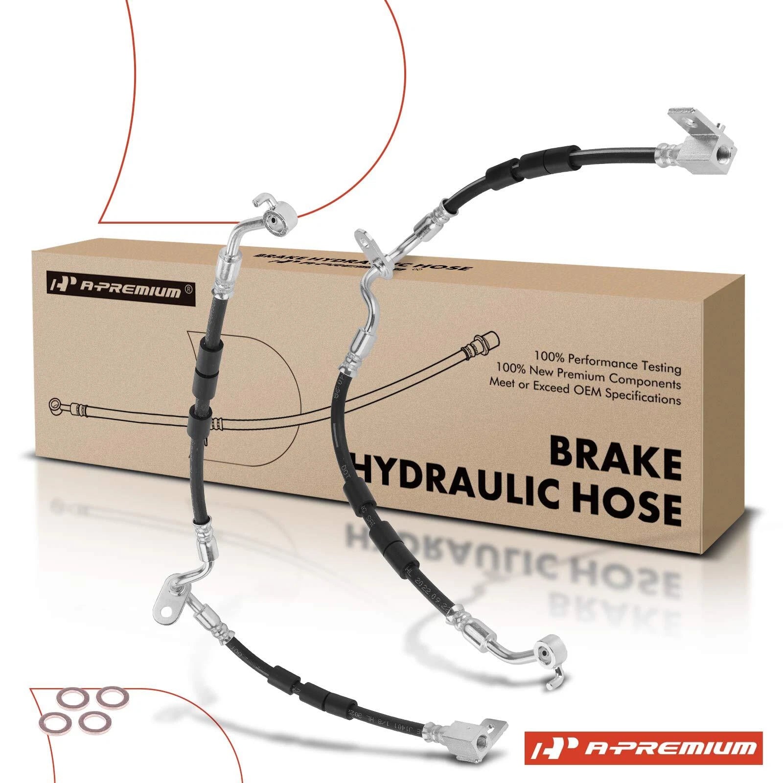 2X Front Brake Hydraulic Hose for Ford Fusion (2006–2009)