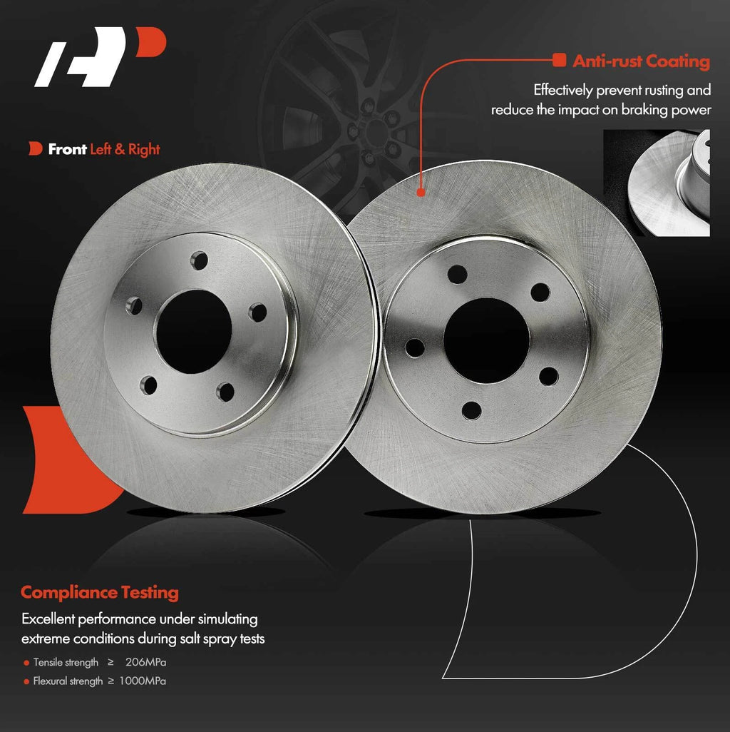 Front Disc Brake Rotors & Ceramic Pads for Chevy HHR (2006-2011)