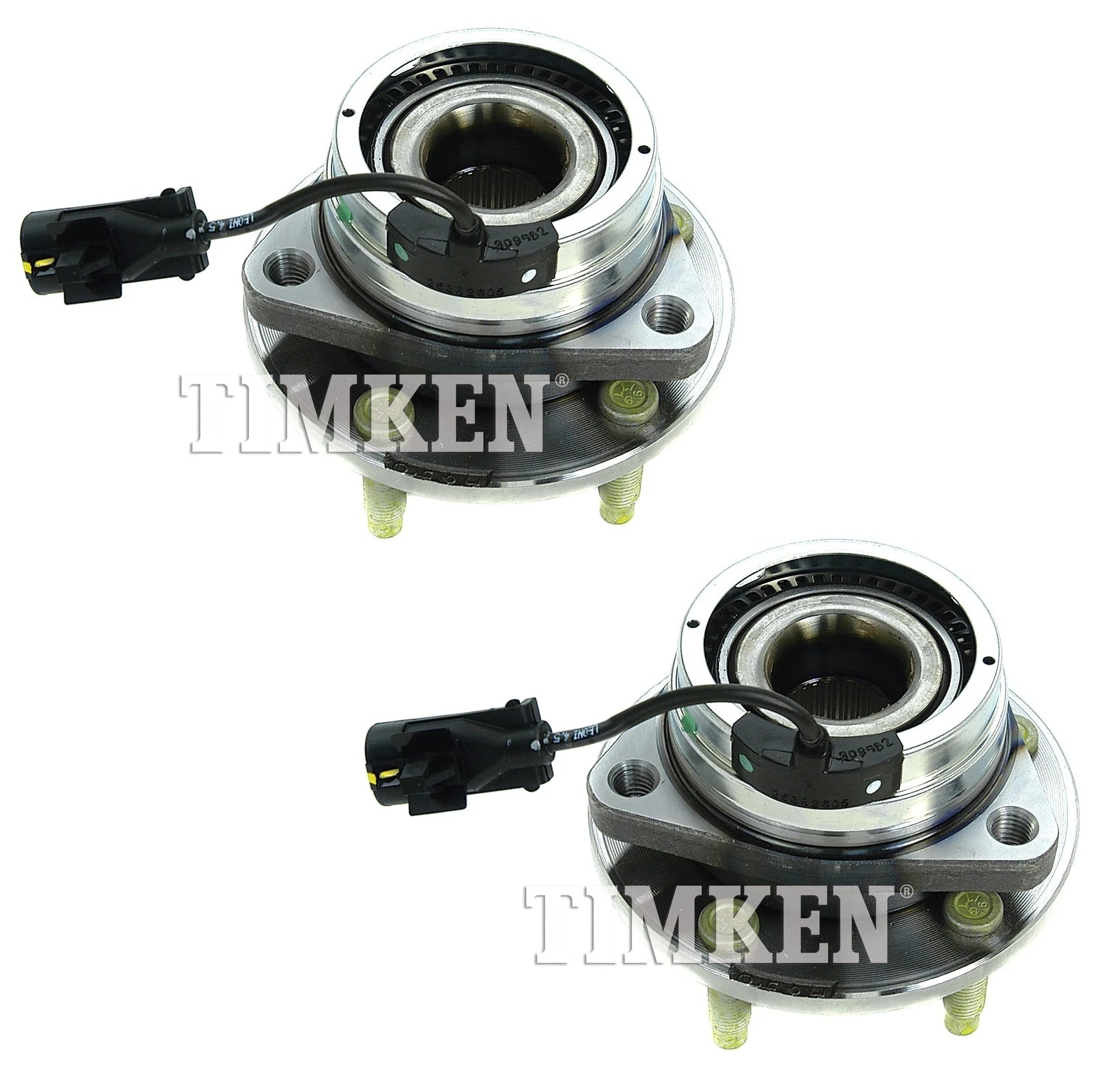 Set of 2 Front Wheel Bearing and Hub Kits for Chevrolet Pontiac (FWD)