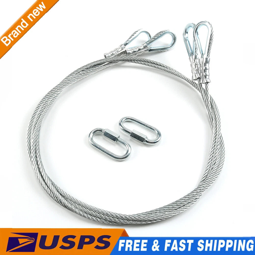 2X Cables for Trailer Gate Lift with EZ Spring Clips 125542