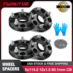 1" 5x4.5 5x114.3 Hubcentric Wheel Spacers 12x1.5 for Toyota Camry Lexus (1983–2025)