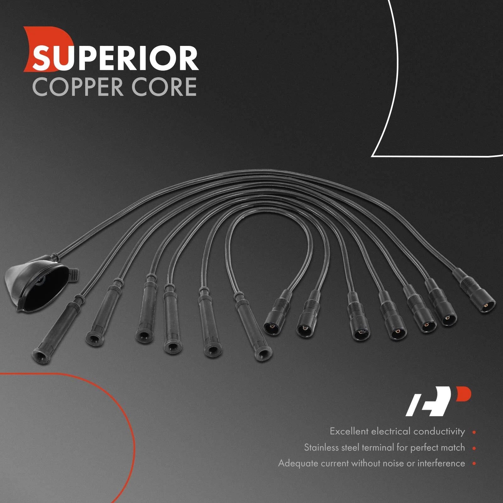 7x Spark Plug Wire Sets for BMW 325, 325e, 325es, 528e (1984–1988)