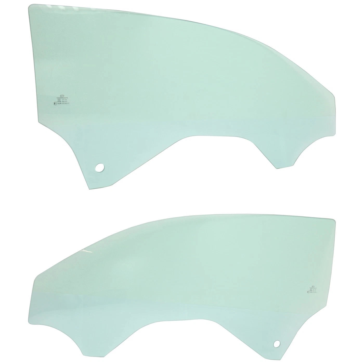 Set of 2 Front Door Glasses for Chevy Camaro