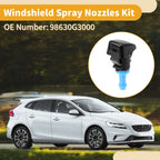 Windshield Washer Nozzle Kit for Kia Rio (2016–2024) No. 98630G3000, 2 Pcs